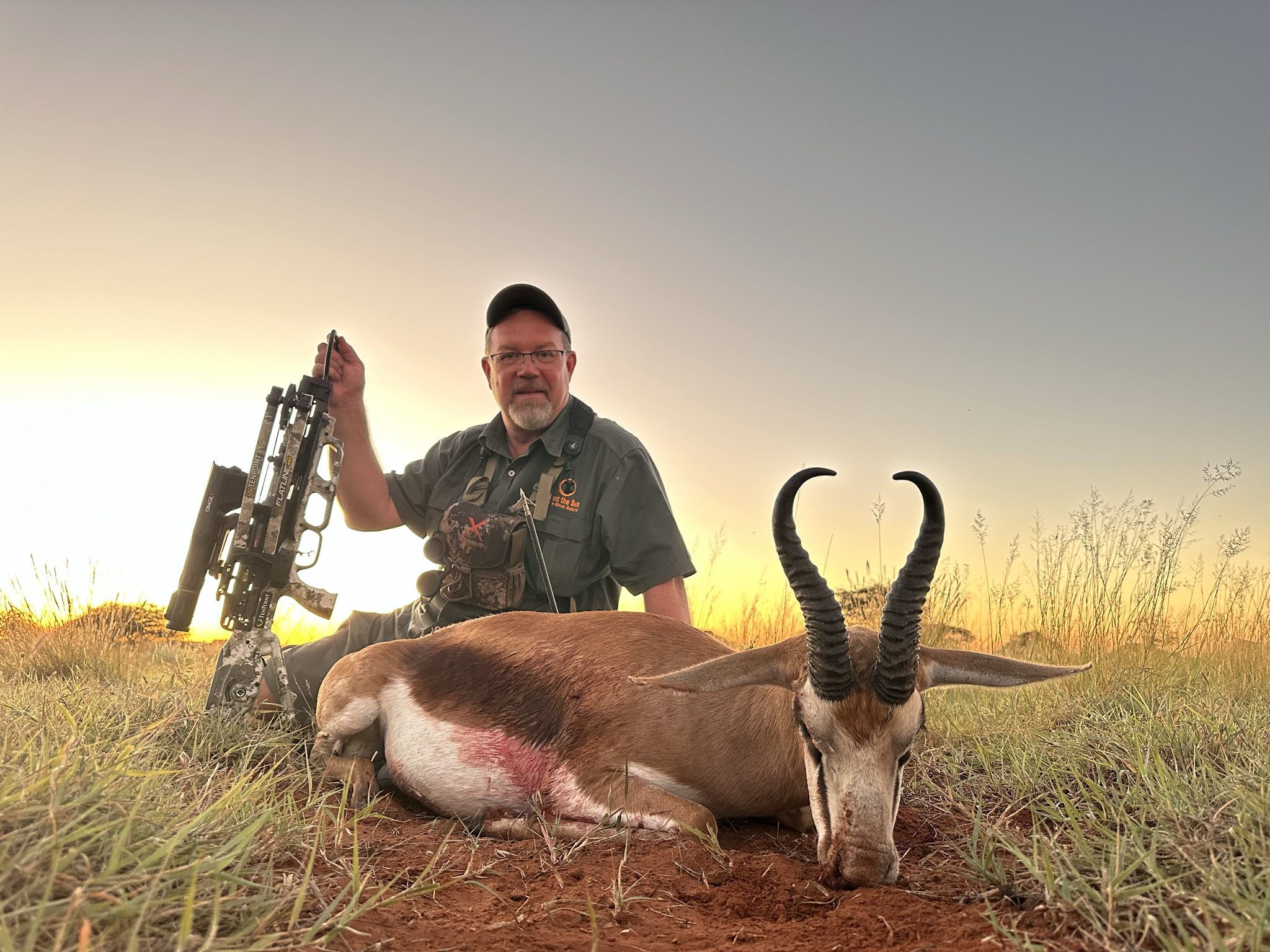 Brad Fenson with a nice prize taken with his crossbow and a Burris Oracle X scope