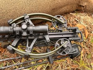 TRX 26 crossbow showing reverse limb design