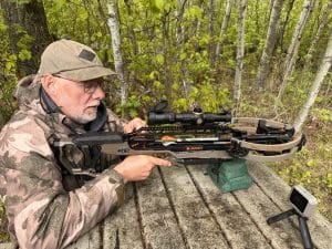 Shooting the Ravin LR, the most accurate crossbow on the market.